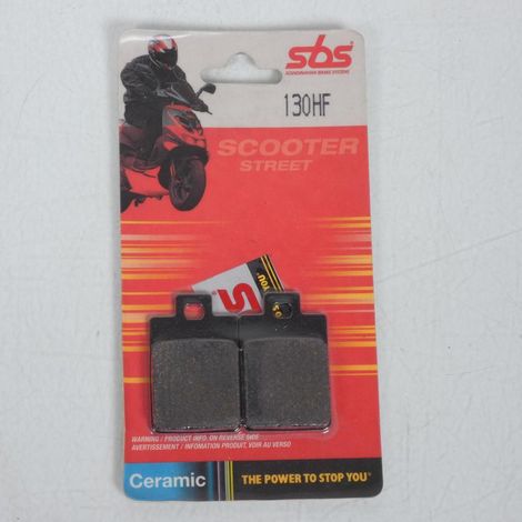 Plaquette de frein AV/AR 130HF 712HF SBS pour scooter Piaggio 50 (1/2)
