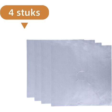 Ensemble de 4 tapis de protection pour cuisinière à gaz à fioul - Tapis de protection - Tapis de nettoyage pour cuisinière - Tapis de protection pour plan de travail de cuisinière encastrable - 27 x 2 (1/5)