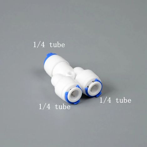 Raccord rapide pour tube PE de 7 1/4 po de diamètre extérieur, système de filtration d'eau potable par osmose inverse familial (1/5)