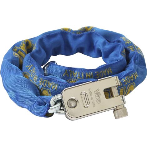 Lucchetto corazzato 60 cm morso con catena quadra antiscasso in acciaio speciale VIRO