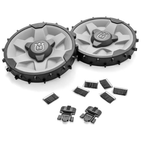 Kit Roues jardin en pentes Robot tondeuse Husqvarna Aspire R6V, 308V et 312V (1/3)