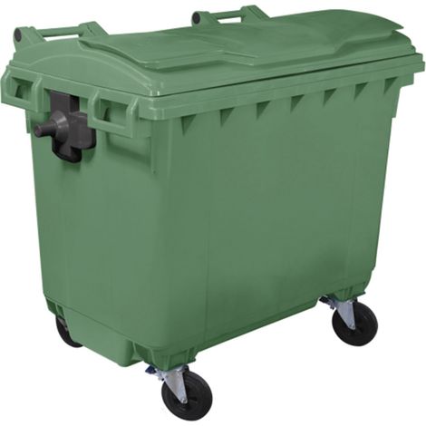 Bac roulant 4 roues premium 660l-lot de 5