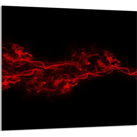 GLASPLATTE FÜR KÜCHE 65x60 Schwarz