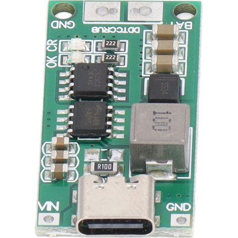 Module de charge de batterie, vert, charge automatique, protection contre les courts-circuits et les surtensions, entrée CC 3-6 V, 1 A, courant de charge 0,37 A (1/5)