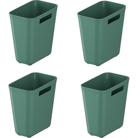 Paquete de 4 cajas de almacenamiento autoadhesivas para objetos pequeños, para montaje en pared, ideales para cocinas, 14x9x15cm (1/5)