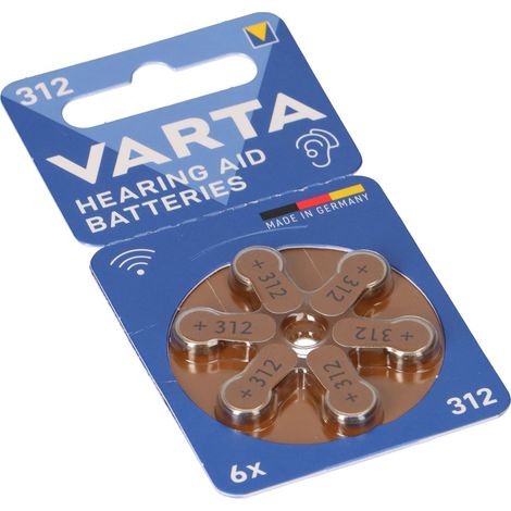 Batteriesatz kompatibel Virto V-312 Audéo Q-312T Bolero Q-M312 Hörsystem 1,45V (1/5)