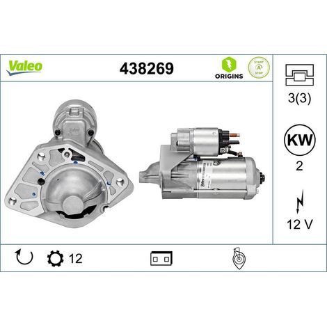 Démarreur VALEO 438269 MERCEDES-BENZ 1202511 23300-00Q3J 23300-0106R 2330000Q3J