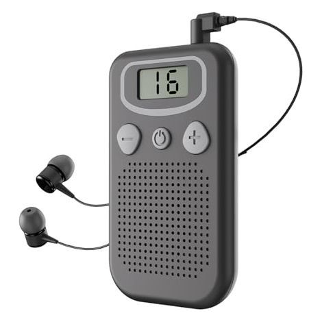Amplificateur de Son - portable en boîtier avec amélioration vocale et régulateur de volume, Appareil personnel d'amélioration vocale (1/5)