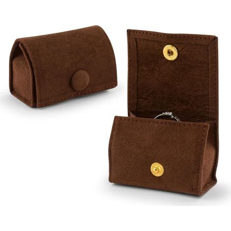 Kompakte Samt-Ringbox mit weichem Fellfutter innen und außen – Bewahren Sie Ihre Ringe unterwegs sicher und stilvoll auf. Ein ideales Geschenk für Frauen, Ehefrauen, Mütter, Töchter und beste Freundin (1/5)