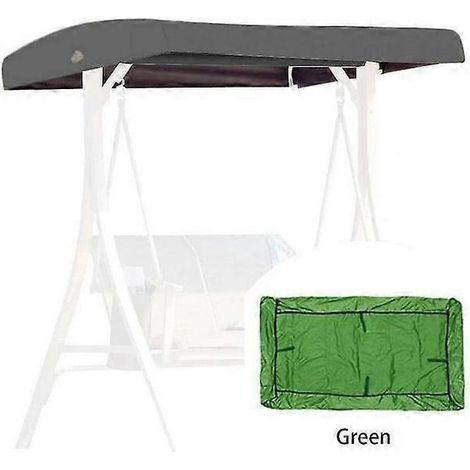 Toile de rechange verte universelle pour balancelle de jardin de toit 2-3 places, 191 x 120 cm (1/4)