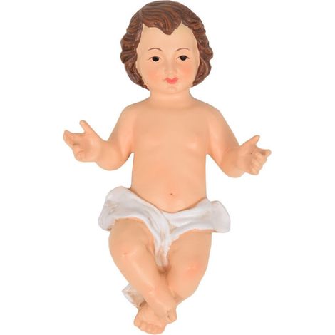 Gesu' bambino bambinello di natale nascita addobbi natalizi presepe da cm19 ottima idea regalo (1/2)