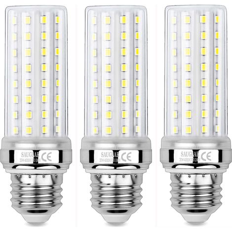 3 Pièces Ampoules de Maïs LED 20W, Équivalent 150W Ampoule Incandescente, 2300LM, 4000K Blanc Neutre, Ampoules à E27 Vis Edison