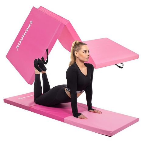 Turnmatte 180 cm rosa Gymnastikmatte