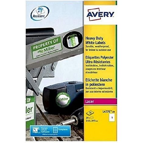 Avery L4775-20 Etichetta autoadesiva