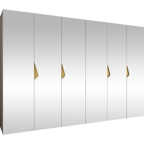Armario Hartford 632, Cachemira, 202x300x52cm, Puertas de armario: Con bisagras, Número de estantes: 0 (1/5)