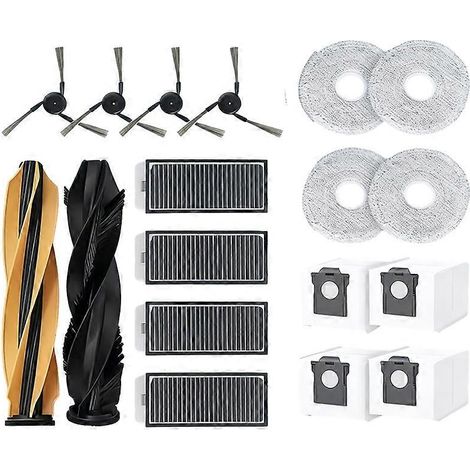 18 accessoires pour balai Dreame X50s Pro Master / Matrix 10 / Matrix 10 Ultra : brosse principale, filtre et sacs à poussière. (1/5)