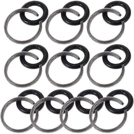 Lot de 60 anneaux de retenue en fer et caoutchouc pour clés à chocs, conçus pour l'entretien automobile et dotés d'un système de verrouillage par friction. (1/5)