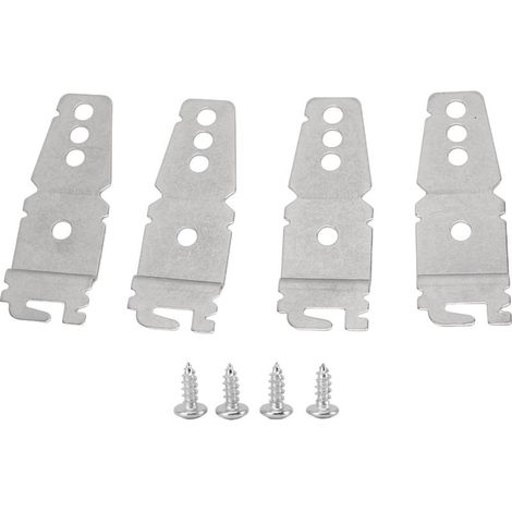 Support de montage pour lave-vaisselle en acier inoxydable avec vis, pour installation sous plan, compatible avec Sears, Maytag, Bosch et Jenn Air, 4 pièces. (1/5)