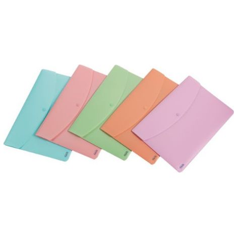 Favorit 400116128 cartella Polipropilene (PP) Crema Verde Rosa Viola Turchese A4 (1/2)