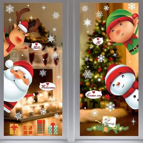 Décorations de Noël pour fenêtres : photos, autocollants, Père Noël (1/5)