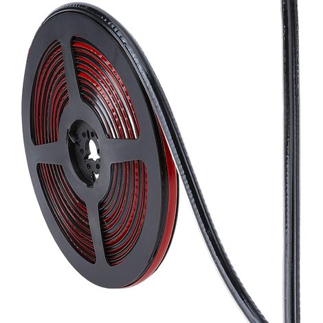 Bande de Calfeutrage Étanche 5mx8mm Auto Adhésive Noire pour Douche Baignoire WC Joint D'Étanchéité Triangulaire Flexible Bordure de Finition Ruban D'Étanchéité pour Cuisinière Évier Coin (1/5)