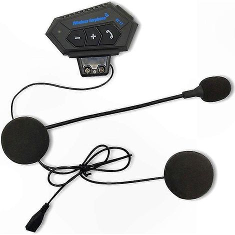 Casque Moto Intercom Bluetooth avec Microphone pour Communication Pilote et Passager (1/4)