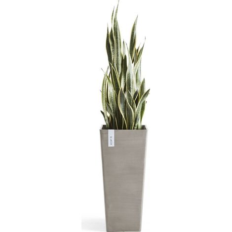VASO QUADRATO ALTO ROTTERDAM TORTORA 32X32XH70CM (1/5)