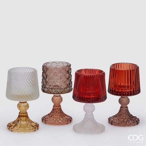 EDG Enzo De Gasperi Portacandela Lampada H 15 Cm D 8,5 Cm Multicolor 1 Pz
