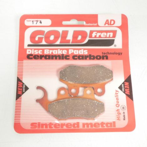 Plaquette de frein Gold Fren pour Moto Zero X 2 2010 à 2012 AVG / (1/3)