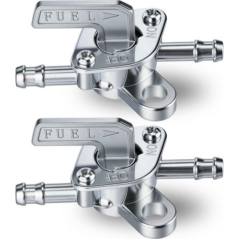 Interruptor de grifo de combustible, 2 piezas, grifos de combustible universales de 6 mm, interruptor de combustible para motocicleta, ciclomotor, motocicleta y quad de 50 cc, 70 cc, 90 cc, 110 cc, 12