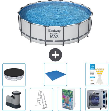 Bestway Piscina Bestway Steel Pro MAX Redonda - 488x122 cm - 8-piezas S626 (1/4)