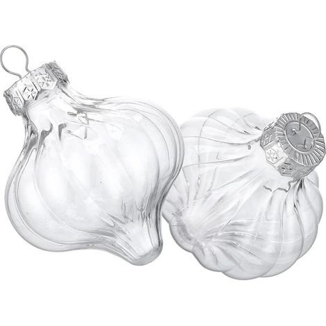 8 Pièces Boules de Noël Décoratives Suspendues, en Plastique (1/5)