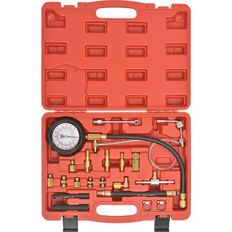 Kit manometro iniezione carburante per auto veicoli camion garage officina motori a benzina rosso 020004243