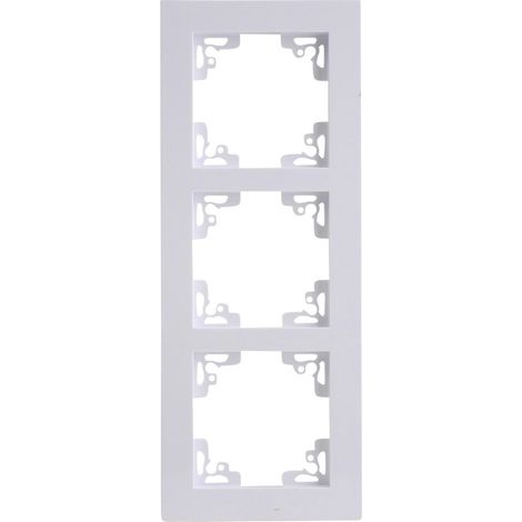 Unitec Abdeckrahmen 3-fach Melbourne S702 ultraweiß Rahmen Blende (1/2)