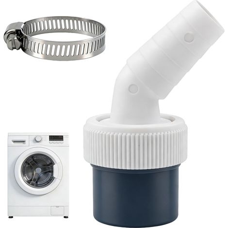 Adaptateur de vidange pour machine à laver, double raccord en Y, adaptateur de vidange double raccord Y pour lave-vaisselle, sèche-linge, machine à laver (un côté) (1/5)