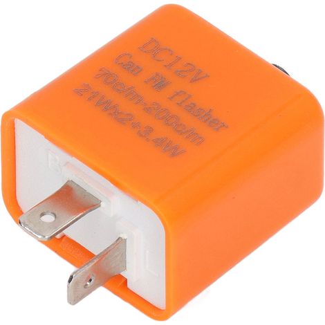 Relais Clignotant 12V LED 2 Broches à Fréquence Réglable pour Voiture (1/5)
