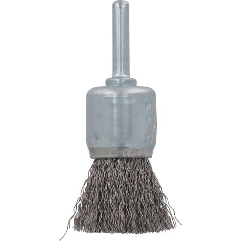 Brosse pinceau inox ondulé SCID - Diamètre 22 mm