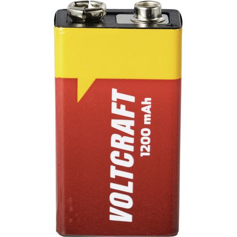 VOLTCRAFT VC-9V-Li-1200mAh 9 V Block-Batterie   Li-SoCl2  1200 mAh 1 St.