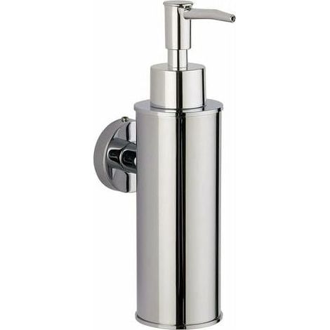 304 Stainless Steel Round Chrome Soap Dispenser Wall Mounted Bathroom Kitchen Home Decoration MUMU (1/4)