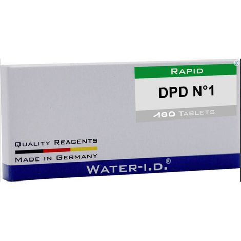 Tablettes DPD 1 chloor pour photomètre  - Poollab - 100 pastilles - Water ID