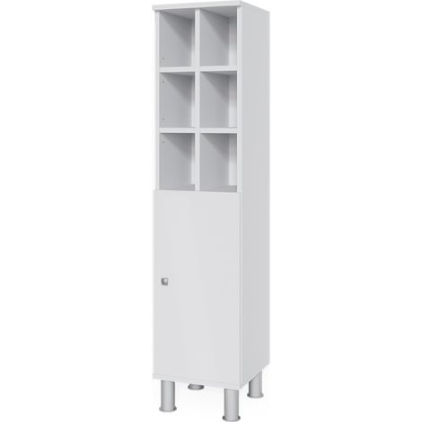 Mobiletto bagno Fynn, Bianco, 30 x 130.6 cm porta grande, Vicco