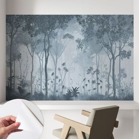 Selbsthaftend Tapete für Wohnzimmer Schlafzimmer Küche - Wanddekoration Mystik des Waldes 104x70 cm (1/5)