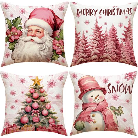de housses coussin Noël x cm décoration d'intérieur coussins décoratifs Lot 4 45 (1/3)