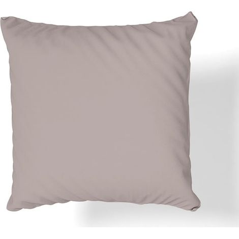 Taie d'oreiller en satin de coton 40x40, couleur cannelle