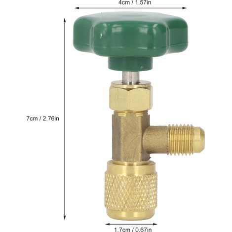1/4" SAE CT341 Waterproof ABS Copper Air Conditioning Drain Valve for R22/R134a/R410A (1/4)