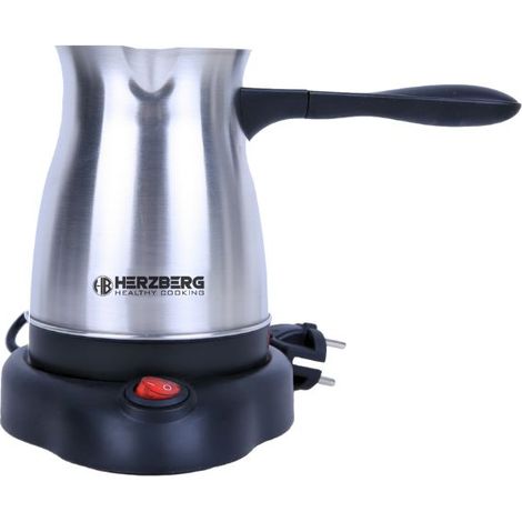 Cafetière turque électrique 500ml 600W Acier Inoxydable Herzberg HGCFE05 (1/5)