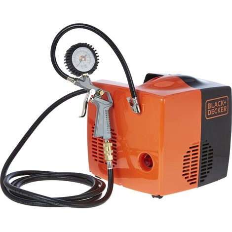 Black & Decker Tragbarer Kompressor schwarz 8 bar 3400 U/min