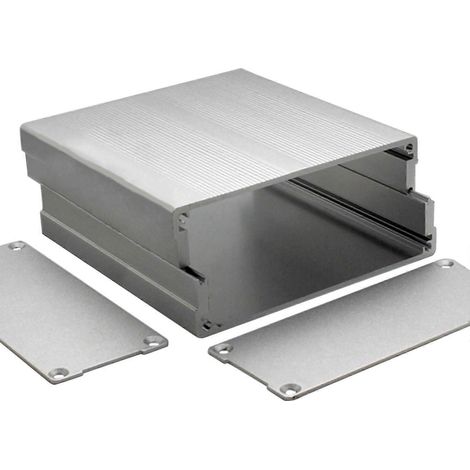 Boîtier en aluminium 100 x 97 x 40 mm pour circuit imprimé électronique, boîte de protection pour projets. (1/4)