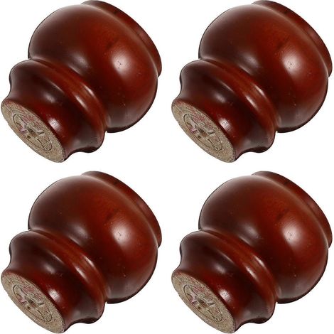 Pieds de rechange pour canapés coniques en bois, compatibles avec tous les meubles, lot de 4. (1/5)