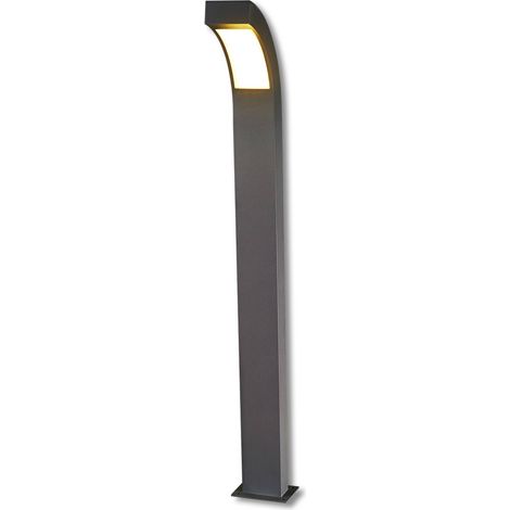 Lucande – Borne d'extérieur LED 100 cm – Aluminium anthracite – Indice de protection IP44 – Éclairage économique et durable – Pour jardin et terrasse